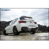 scarico bmw sportivo serie 1 118i acciaio inoxcar uscita da 90mm