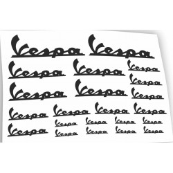 adesivi vespa personalizzabili colore a scelta kit 22 pz
