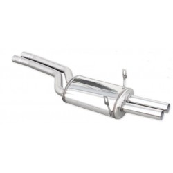 scarico sportivo set 2 pz per bmw m3 3.0 285cv dal 93 al 99 doppia uscita