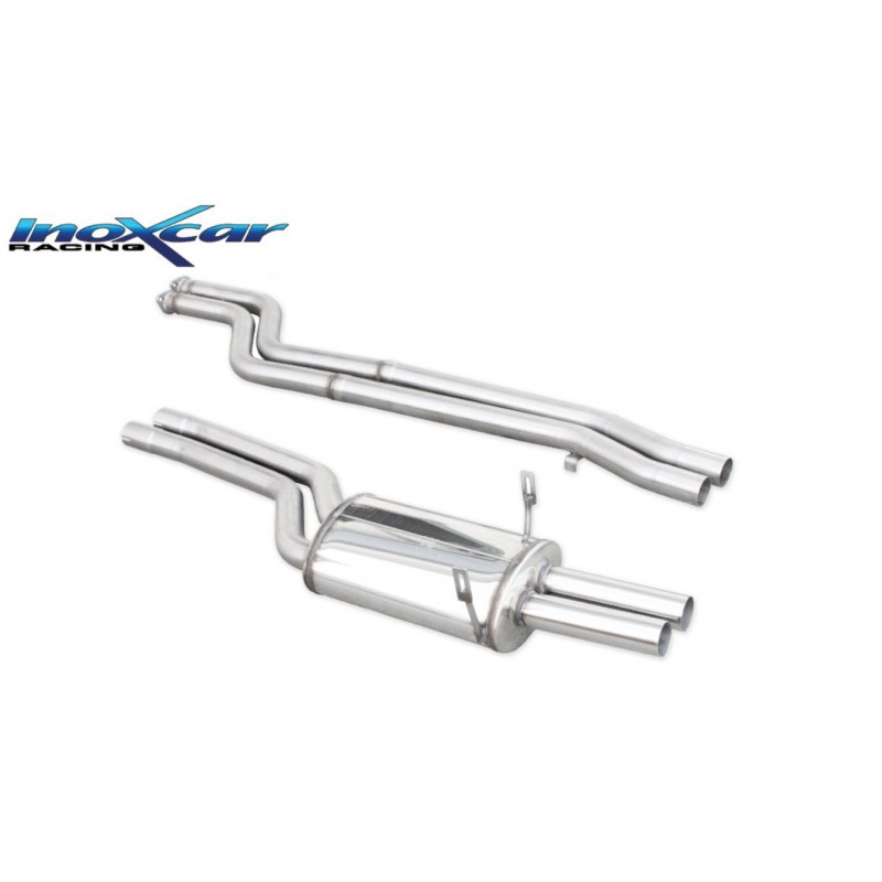 scarico sportivo set 2 pz per bmw m3 3.0 285cv dal 93 al 99 doppia uscita