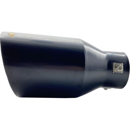 Terminale rotondo id 63mm inclinato acc inox nero uscita102mm - TRX/106N