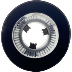 Terminale rotondo id 63mm inclinato acc inox nero uscita102mm - TRX/106N