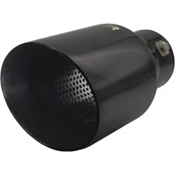 Terminale rotondo id 63mm inclinato acc inox nero uscita102mm - TRX/106N