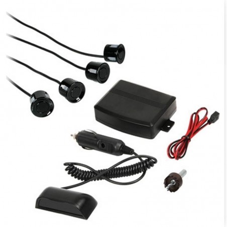 Kit 4 sensori parcheggio con display wireless, 12V