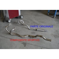 collettore di scarico sportivo per fiat 500 700 dal 1993 acciaio