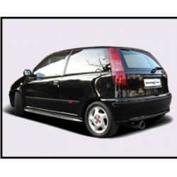 scarico sportivo punto prima serie singolo tondo da 80mm acciaio