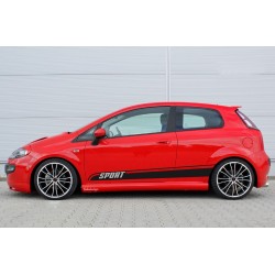 Scarico sportivo fiat grande punto ovale 135 *75mm terminale in acciaio