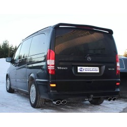 scarico sportivo mercedes vito - viano doppio dx + sx inox acciaio