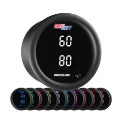 manometro Glowshift doppia lettura pressione 52mm RD-TCD-DP