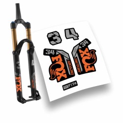 Fox 34 Factory Step Cast 140mm adesivi sticker per forcella mountain bike