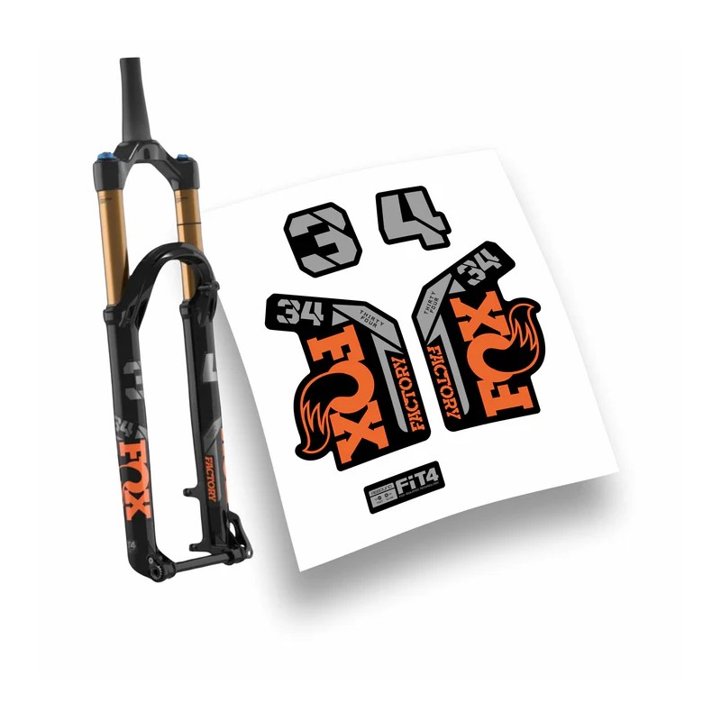 Fox 34 Factory Step Cast 140mm adesivi sticker per forcella mountain bike