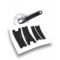 Shimano xt adesivi stickers pedivelle protezioni black