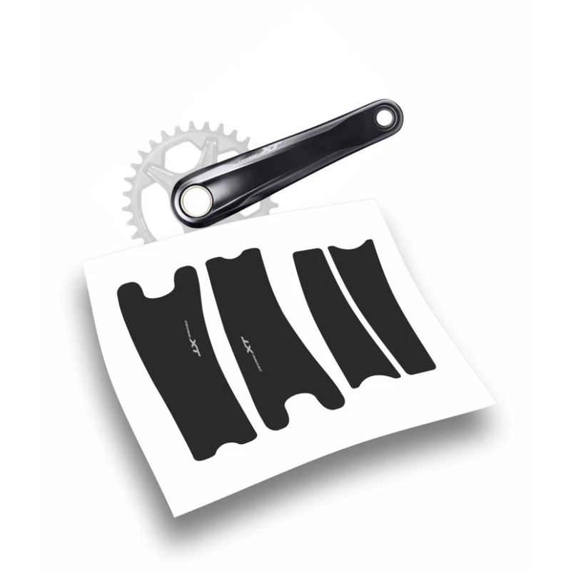 Shimano xt adesivi stickers pedivelle protezioni black