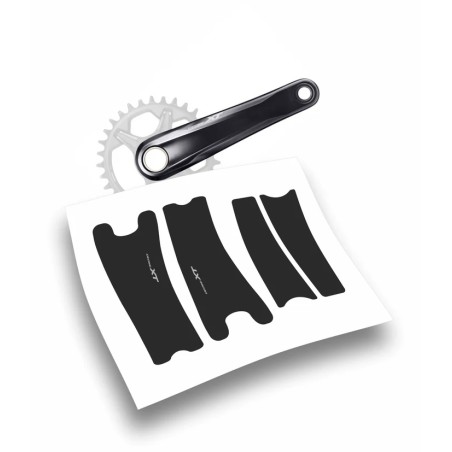 Shimano xt adesivi stickers pedivelle protezioni black