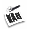 Shimano xt adesivi stickers pedivelle protezioni black