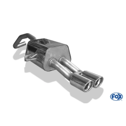 scarico sportivo renault megane 1.5 dci III 63 68 78 81 kw acciaio fox