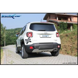 SCARICO POSTERIORE SPORTIVO INOX JEEP RENEGADE 2 X 80mm 2000cc