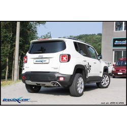 SCARICO POSTERIORE SPORTIVO INOX JEEP RENEGADE 2 X 80mm 2000cc