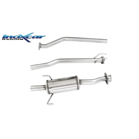centrale sportivo silenziato kit 3 pezzi per honda civic type R dal 01 al 05 200cv