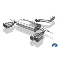 Silenziatore sportivo acciaio audi Q3 155kw BENZINA