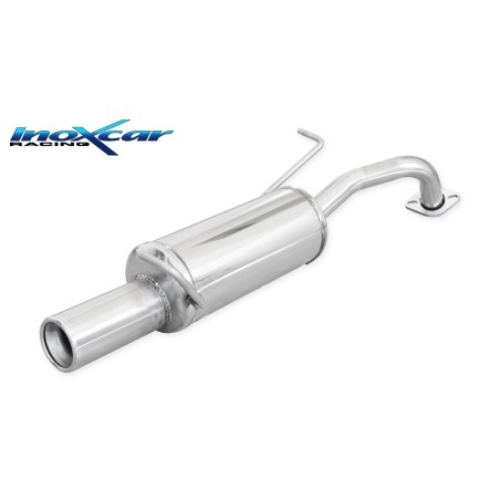 silenziatore marmitta sportiva acciaio TOYOTA YARIS 1.0 69CV dal 2011 80mm