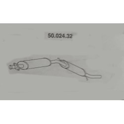 posteriore marmitta mini cooper 1300 cabrio e berlina nov 91kat