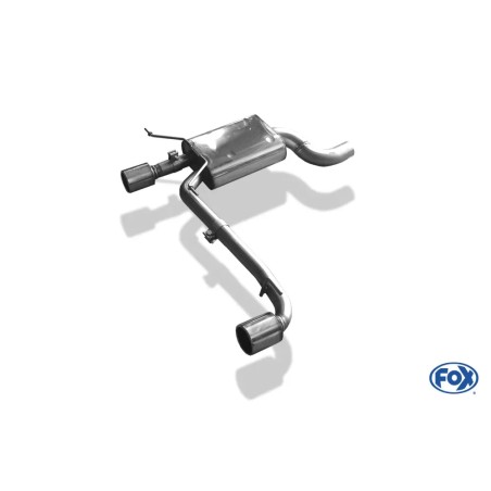DOPPIO SCARICO ACCIAIO SPORTIVO FOX BMW 320D E90 E91 E92