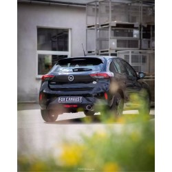 marmitta sportiva singola acciaio 100mm opel corsa F 74kw 100cv