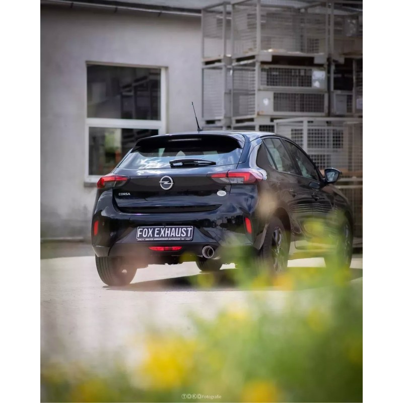 marmitta sportiva singola acciaio 100mm opel corsa F 74kw 100cv