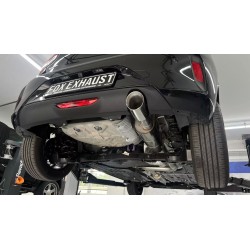 marmitta sportiva singola acciaio 100mm opel corsa F 74kw 100cv