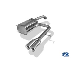 marmitta centrale acciaio sportiva Micra k12 fox racing 2x76mm