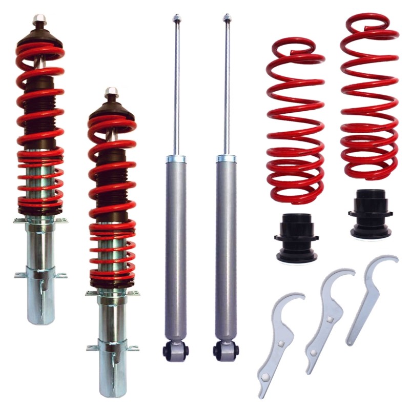assetto kit completo ammortizzatori a ghiera new beetle dal 98
