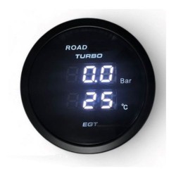 MANOMETRO PRESSIONE TURBO E TERMOCOPPIA IN GRADI