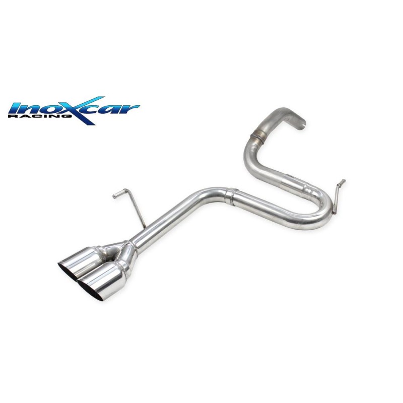 scarico posteriore sportivo acciaio peugeot 308 1200 Turbo