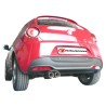 scarico sportivo alfa mito 1.4 T multiair quadrifoglio non silenziato 2 x 90mm acciaio