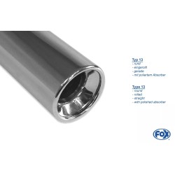 TERMINALE MARMITTA SPORTIVO DACIA SANDERO ACCIAIO 90mm