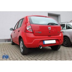 TERMINALE MARMITTA SPORTIVO DACIA SANDERO ACCIAIO 90mm