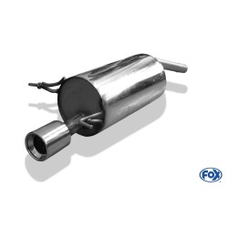 TERMINALE MARMITTA SPORTIVO DACIA SANDERO ACCIAIO 90mm