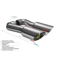codini terminali in acciaio di uscita audi Q7 dal 2005