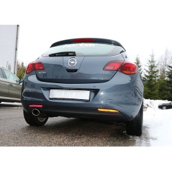 scarico sportivo opel corsa J 1400 turbo acciaio ovale