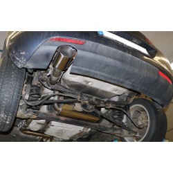 scarico sportivo opel corsa J 1400 turbo acciaio ovale