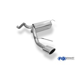 scarico sportivo opel corsa J 1400 turbo acciaio ovale