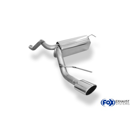 scarico sportivo opel corsa J 1400 turbo acciaio ovale