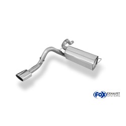 scarico sportivo opel corsa J 1400 turbo acciaio ovale