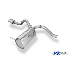 scarico sportivo opel corsa J 1400 turbo acciaio ovale