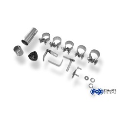 doppio scarico inox opel corsa D 1.0 1.2 1.3 acciaio FOX