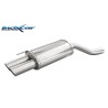 scarico sportivo bmw e46 320d 150cv 136cv dal 2001 2 x 80mm