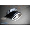 doppio scarico sportivo fiat 500 1400 16v 100cv dal 2007 ovale dx sx120x80mm acciaio