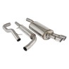 marmitta sportiva scarico acciaio volkswagen Golf IV Gruppo A v6 look