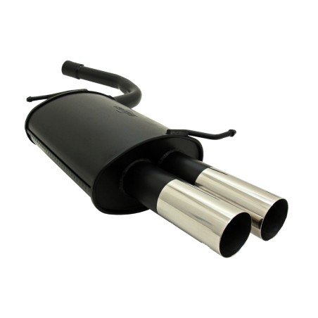 scarico posteriore sportivo novus audi a4 b6  2 x 76mm acciaio